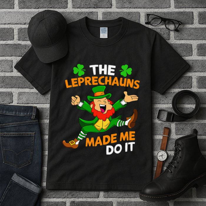 St Patricks Day The Leprechauns Made Me Do It Tall T-Shirt