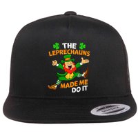 St Patricks Day The Leprechauns Made Me Do It Flatbill Hat