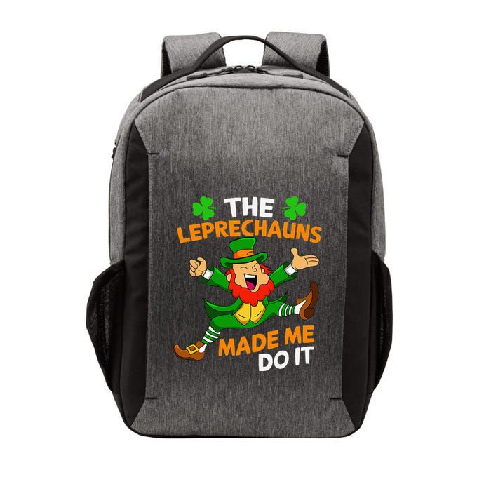 St Patricks Day The Leprechauns Made Me Do It Vector Backpack