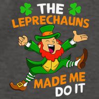 St Patricks Day The Leprechauns Made Me Do It Vector Backpack
