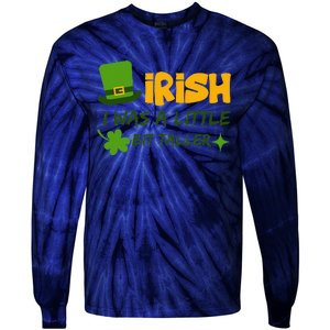 Saint Patrick's Day Ireland Irish I Was A Little Bit Taller Tie-Dye Long Sleeve Shirt