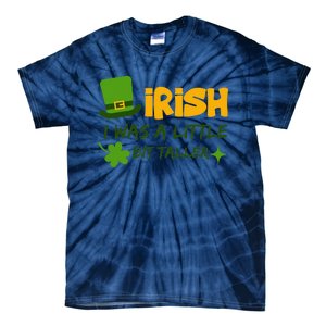 Saint Patrick's Day Ireland Irish I Was A Little Bit Taller Tie-Dye T-Shirt