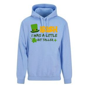 Saint Patrick's Day Ireland Irish I Was A Little Bit Taller Unisex Surf Hoodie