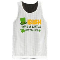 Saint Patrick's Day Ireland Irish I Was A Little Bit Taller Mesh Reversible Basketball Jersey Tank