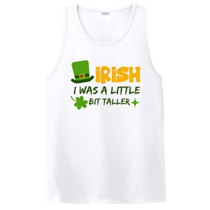 Saint Patrick's Day Ireland Irish I Was A Little Bit Taller PosiCharge Competitor Tank