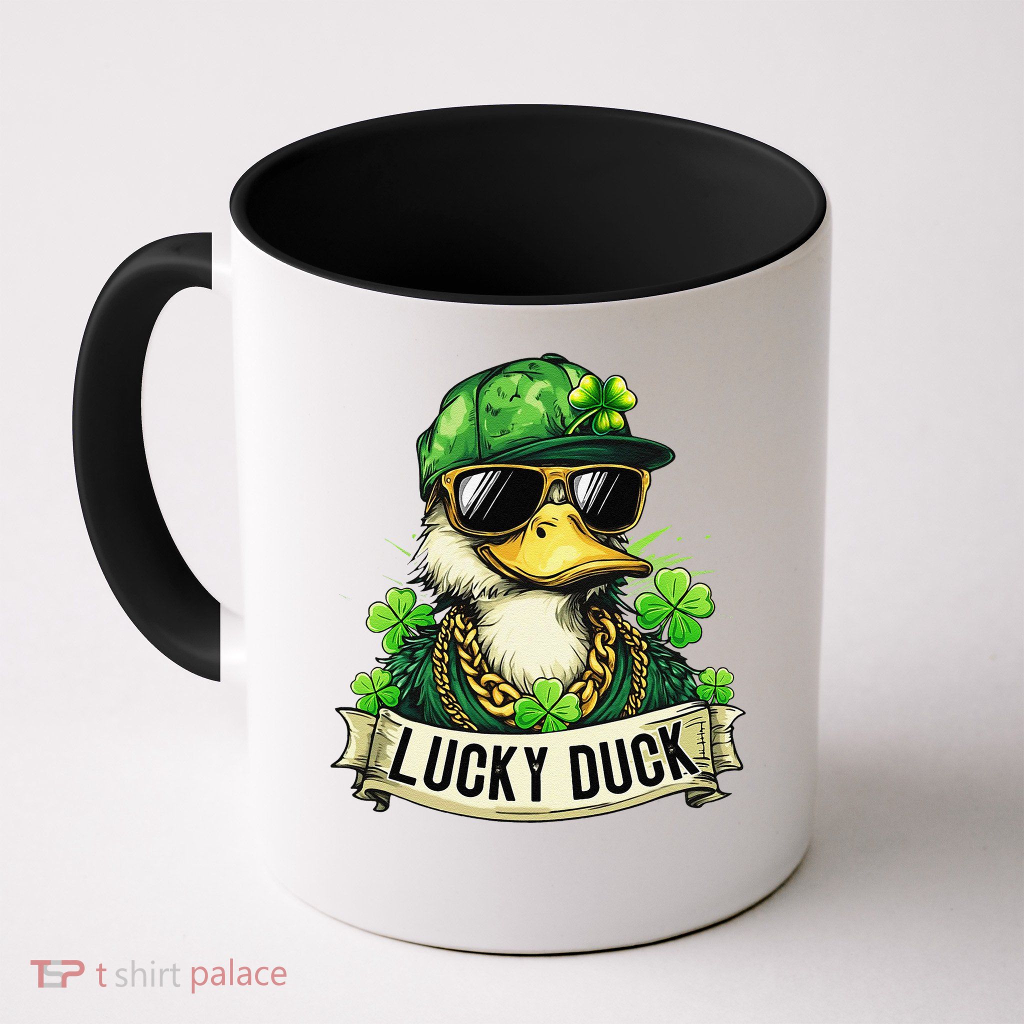 St Patricks Day Lucky Duck Saint Paddys Day Mug