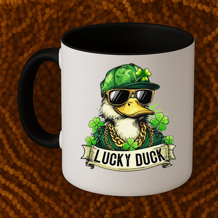 St Patricks Day Lucky Duck Saint Paddys Day Mug