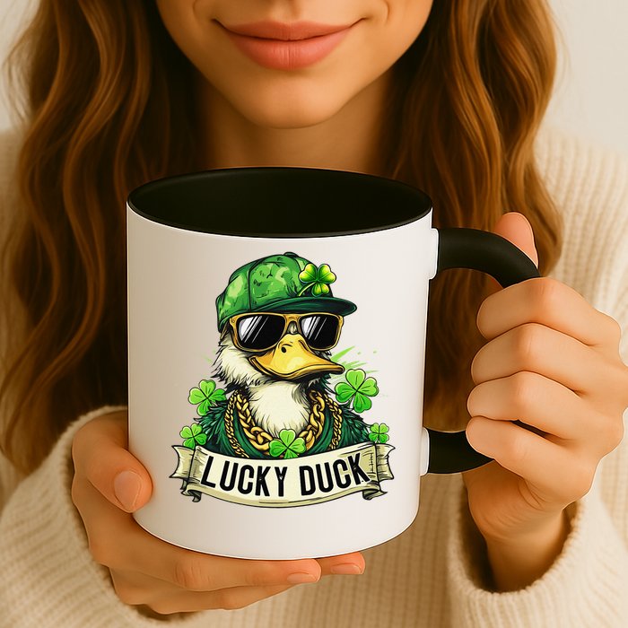 St Patricks Day Lucky Duck Saint Paddys Day Mug