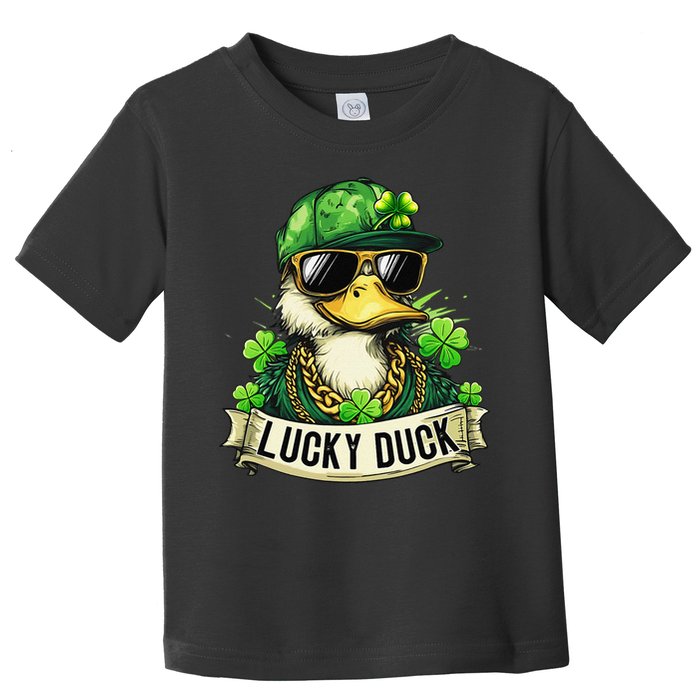 St Patricks Day Lucky Duck Saint Paddys Day Toddler T-Shirt
