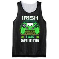 St Patricks Day Gamer Shamrock Irish I Was Gaming Mesh Reversible Basketball Jersey Tank