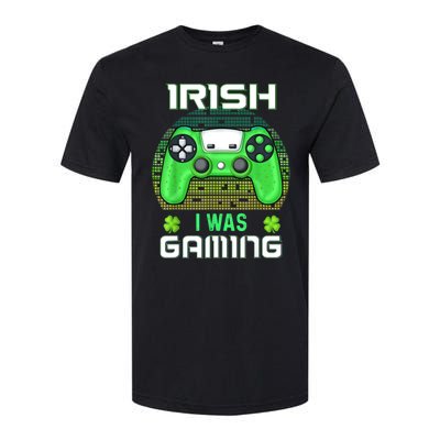 St Patricks Day Gamer Shamrock Irish I Was Gaming Softstyle CVC T-Shirt