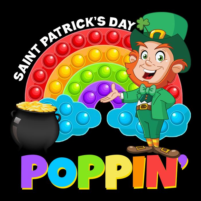 St Patrick's Day Push Pop Leprechaun Sustainable Bucket Hat