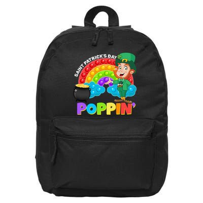 St Patrick's Day Push Pop Leprechaun 16 in Basic Backpack