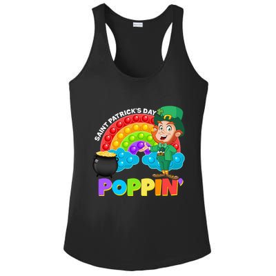 St Patrick's Day Push Pop Leprechaun Ladies PosiCharge Competitor Racerback Tank