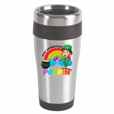St Patrick's Day Push Pop Leprechaun 16oz Travel Tumbler