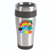 St Patrick's Day Push Pop Leprechaun 16oz Travel Tumbler