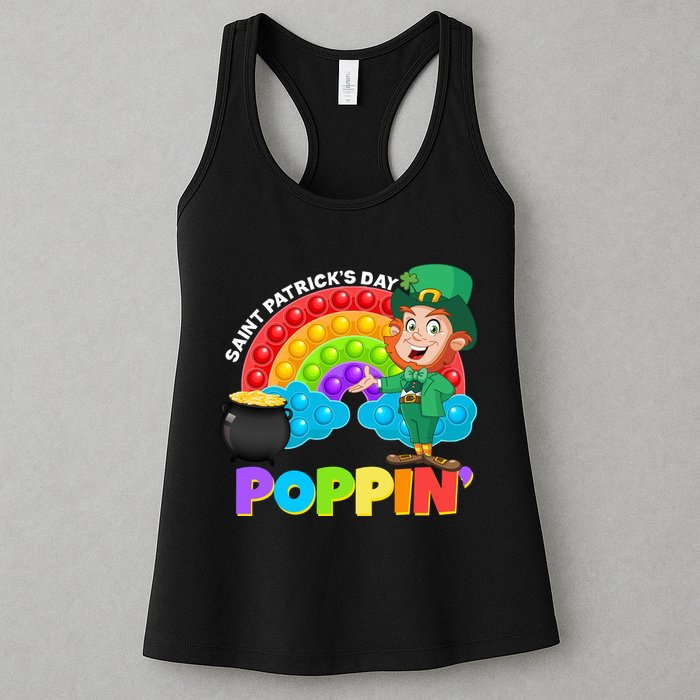 St Patrick's Day Push Pop Leprechaun Womens Tank Top