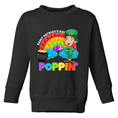 St Patrick's Day Push Pop Leprechaun Toddler Sweatshirt