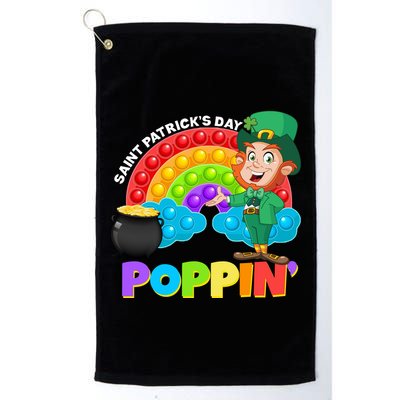St Patrick's Day Push Pop Leprechaun Golf Towel