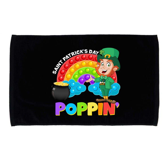 St Patrick's Day Push Pop Leprechaun Microfiber Hand Towel