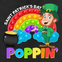 St Patrick's Day Push Pop Leprechaun Microfiber Hand Towel
