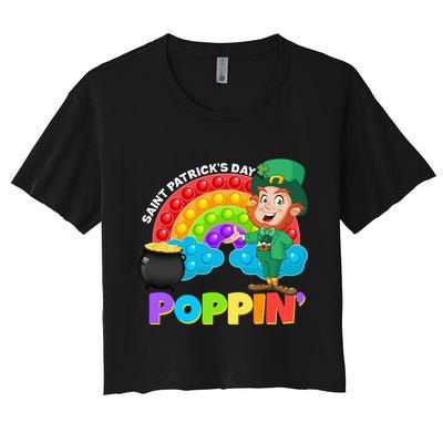 St Patrick's Day Push Pop Leprechaun Crop Top
