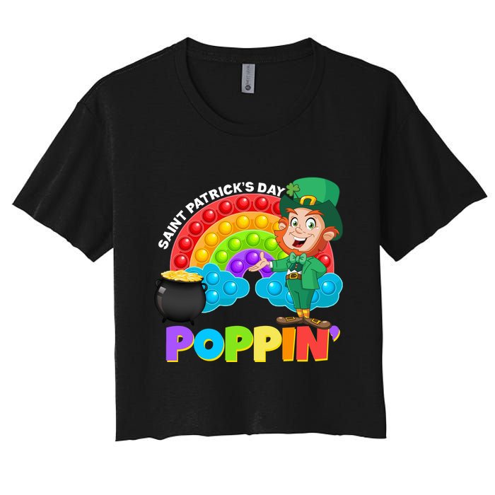 St Patrick's Day Push Pop Leprechaun Crop Top