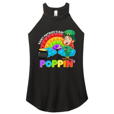 St Patrick's Day Push Pop Leprechaun Women's Perfect Tri Rocker Tank