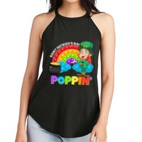 St Patrick's Day Push Pop Leprechaun Women's Perfect Tri Rocker Tank