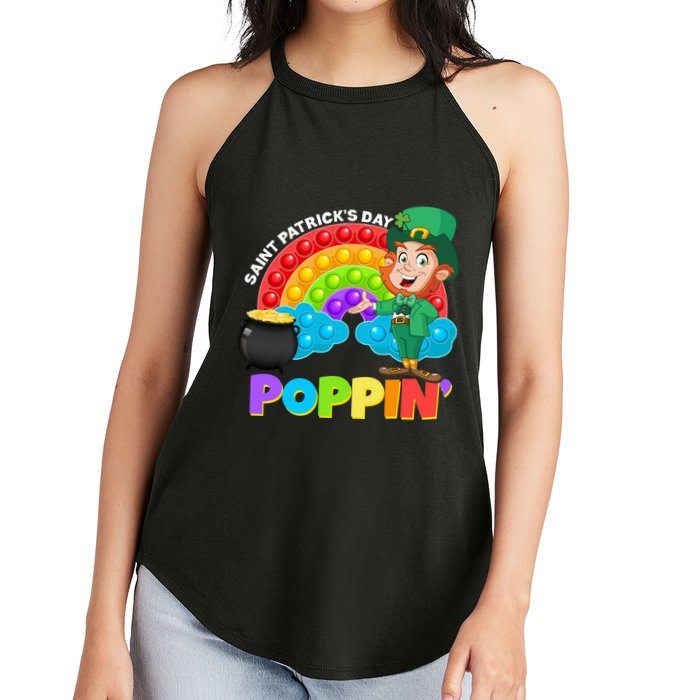 St Patrick's Day Push Pop Leprechaun Women's Perfect Tri Rocker Tank