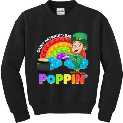 St Patrick's Day Push Pop Leprechaun Kids Sweatshirt