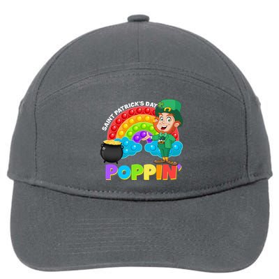 St Patrick's Day Push Pop Leprechaun 7-Panel Snapback Hat