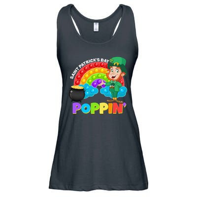 St Patrick's Day Push Pop Leprechaun Ladies Essential Flowy Tank