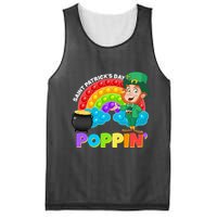 St Patrick's Day Push Pop Leprechaun Mesh Reversible Basketball Jersey Tank