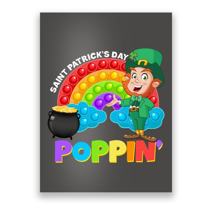 St Patrick's Day Push Pop Leprechaun Poster