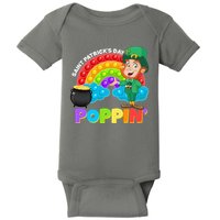 St Patrick's Day Push Pop Leprechaun Baby Bodysuit