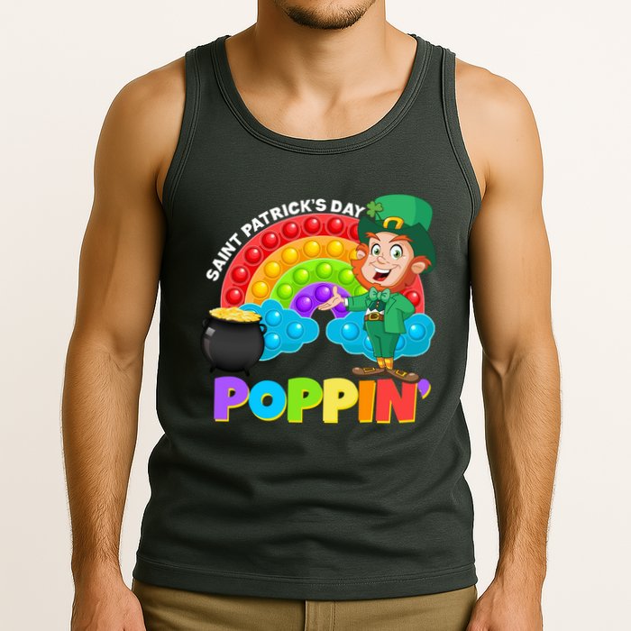 St Patrick's Day Push Pop Leprechaun Tank Top