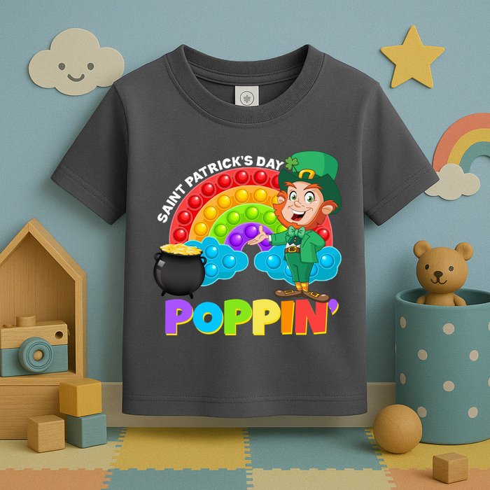 St Patrick's Day Push Pop Leprechaun Toddler T-Shirt