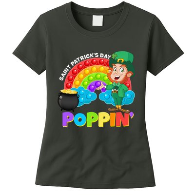 St Patrick's Day Push Pop Leprechaun Womens T-Shirt