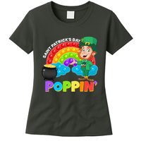 St Patrick's Day Push Pop Leprechaun Womens T-Shirt