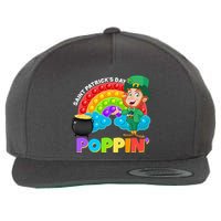 St Patrick's Day Push Pop Leprechaun Wool Snapback Cap