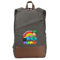 St Patrick's Day Push Pop Leprechaun Cotton Canvas Backpack