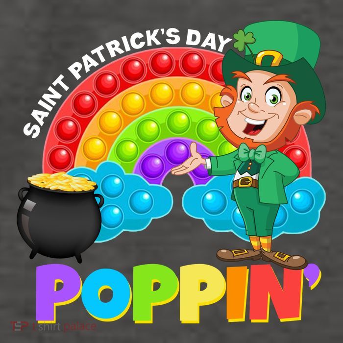 St Patrick's Day Push Pop Leprechaun Vector Backpack