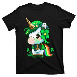 St Patricks Day  Dabbing Unicorn Leprechaun Lepricorn T-Shirt