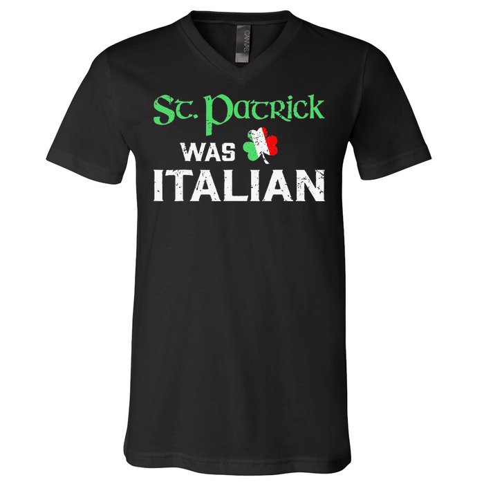 St Patrick's Day Pajama St Patricks Was Italian Saint V-Neck T-Shirt