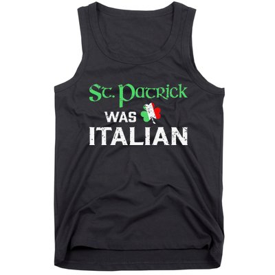 St Patrick's Day Pajama St Patricks Was Italian Saint Tank Top