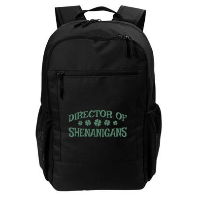 St. PatrickS Day Director Of Shenanigans Irish Teacher Backpack