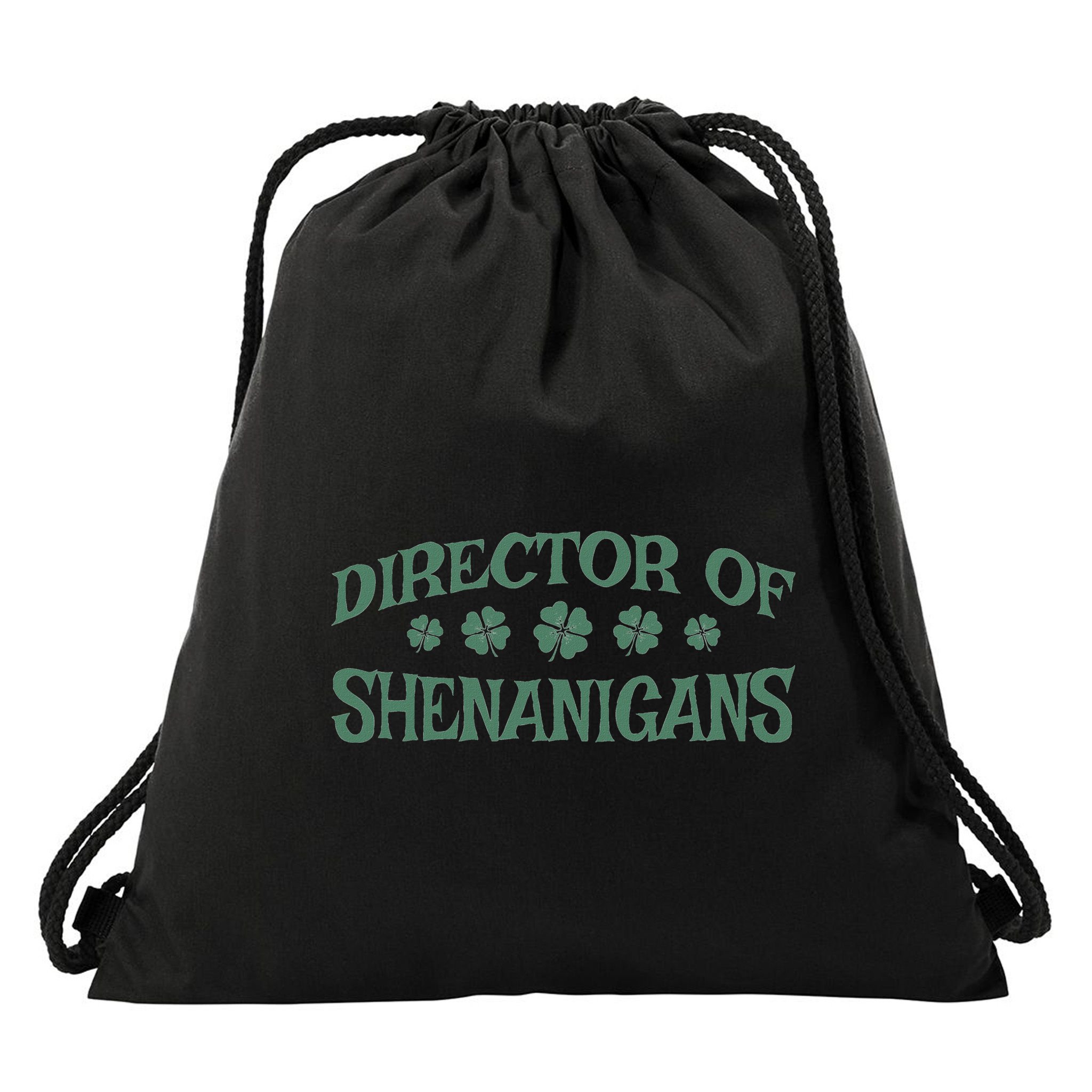 St. PatrickS Day Director Of Shenanigans Irish Teacher Drawstring Bag