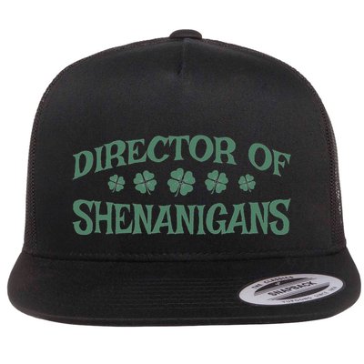 St. PatrickS Day Director Of Shenanigans Irish Teacher Flatbill Hat
