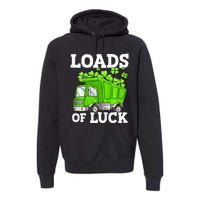 St Patricks Day Lucky Construction Truck Premium Hoodie